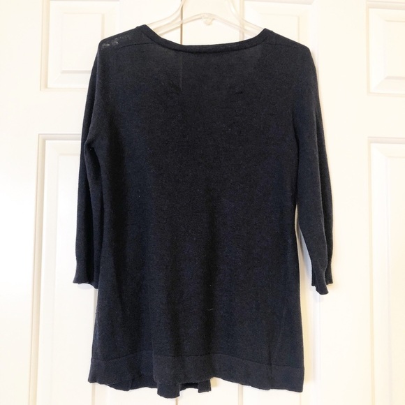 Vince smoky blue cashmere & cotton cardigan. Small - Picture 2 of 9